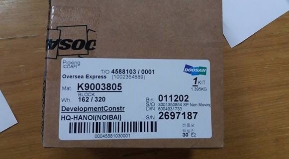 Doosan Excavator Parts, Cylinder Block Kit K9003805