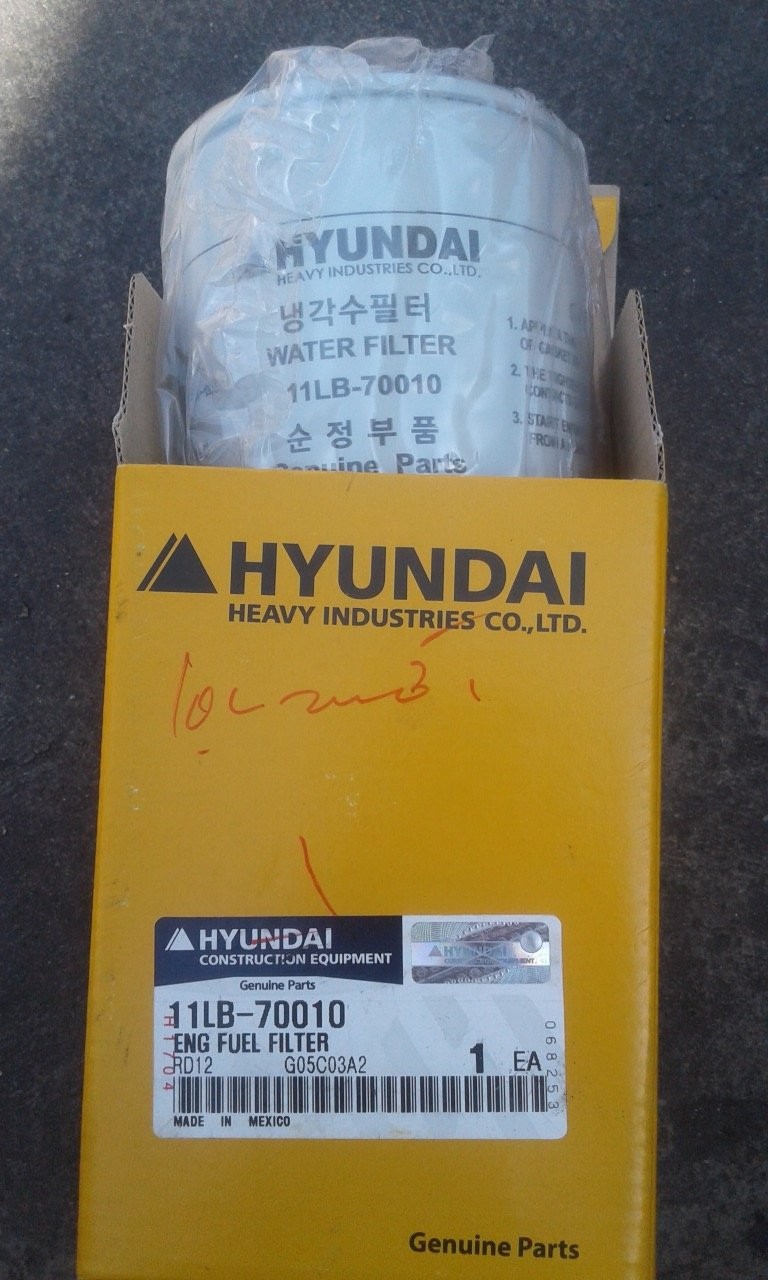 Hyundai Excavator Parts, Fuel Filter 11LB-70010