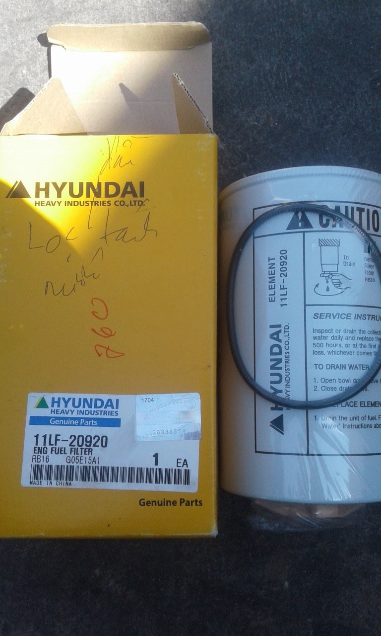 Hyundai Excavator Parts, Fuel Filter 11LF-20920