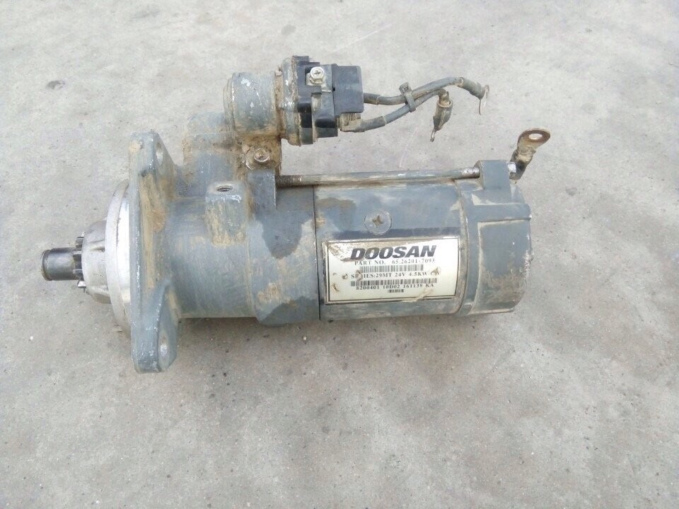 Doosan Excavator Parts, Starter Motor For Engine 65.26201-7093