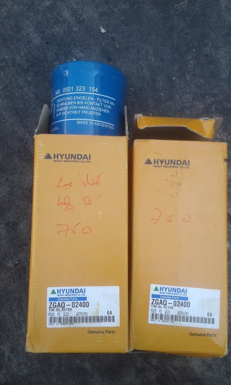 Hyundai Excavator Parts, Oil Filter ZGAQ-02400