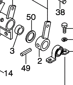 Kobelco parts, Pin ZP26D08032